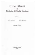 Contributi di filologia dell'Italia mediana (2009): 23