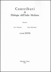 Contributi di filologia dell'Italia mediana (2014): 28