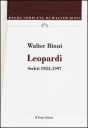 Leopardi. Scritti 1834-1837