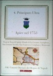 Apice nel 1753. Benevento, Apigi, Cubante, Calore. Principato Ultra
