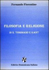 Filosofia e religione in S. Tommaso e Kant