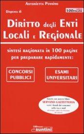 Diritto degli enti locali e regionale