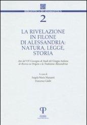 La rivelazione in Filone di Alessandria. Natura, legge, storia