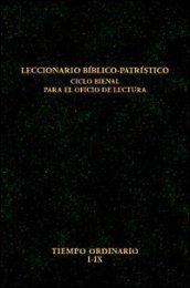 Leccionario bíblico-patrístico. Ciclo bienal para el oficio de lectura: 2