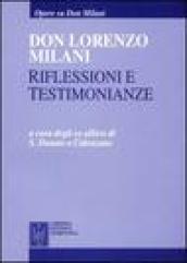 Don Lorenzo Milani. Riflessioni e testimonianze