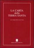 Carta della Terra Santa con i luoghi della vita di Gesù