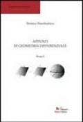 Appunti di geometria differenziale. Parte I. 1.