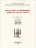 Dizionario di italianismi in francese, inglese e tedesco