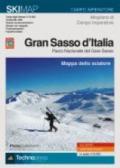 Gran sasso d'Italia. Mappa dello sciatore