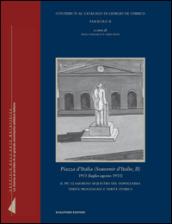 Piazza d'Italia (Souvenir d'Italie II), 1913 [luglio-agosto 1933]. Il più clamoroso sequestro del dopoguerra. Verità processuale e verità storica