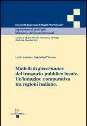 Modelli di governance del trasporto pubblico locale. Un'indagine comparativa tra regioni italiane