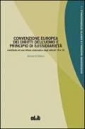 Convenzione europea dei diritti dell'uomo e principio di sussidiarietà. Contributo ad una lettura sistematica degli articoli 13 e 35