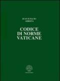 Codice di norme vaticane. Ordinamento giuridico dello Stato della Città del Vaticano