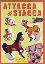 Animali da attaccare e colorare. Attacca & stacca