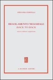 Regolamento negoziale back to back