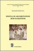 Epistula de argomentatione artis eloquentiae