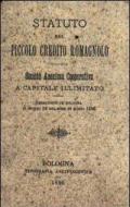 Statuto del piccolo credito romagnolo (rist. anastatica 1896). Ediz. numerata