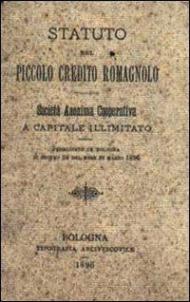 Statuto del piccolo credito romagnolo (rist. anastatica 1896). Ediz. numerata