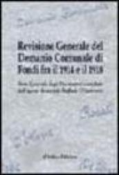 Revisione generale del demanio comunale di fondi fra il 1914 e il 1918. Stato generale degli occupatori compilato dall'agente demaniale Raffaele D'Ambrosio