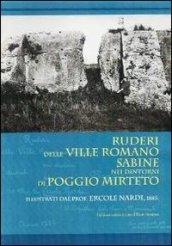 Ruderi delle ville Romano Sabine nei dintorni di Poggio Mirteto