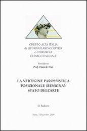 La vertigine parossistica posizionale (benigna): stato dell'arte