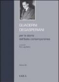 Quaderni degasperiani per la storia dell'Italia contemporanea: 3