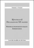 Declamationes XIX maiores. Proposta di traduzione in italiano