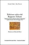 Edizioni critica del Rapporto Tabarri. Rapporto generale sull'atività militare in Romagna (dall'8 settembre 1943 al 15 maggio 1944)