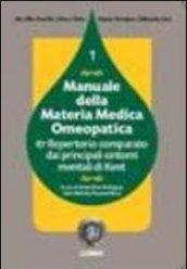 Manuale della materia medica omeopatica e repertorio comparato dai principali sintomi mentali di Kent. 1.