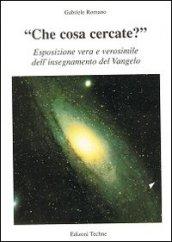 «Che cosa cercate?». Esposizione vera e verosimile dell'insegnamento del Vangelo