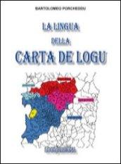 La lingua della carta de logu-Sa limba de sa carta de logu