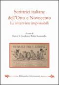 Scrittrici italiane dell'Otto e Novecento. Le interviste impossibili