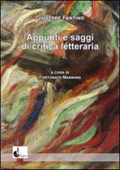 Appunti e saggi di critica letteraria