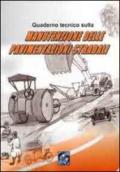 Quaderno tecnico sulla manutenzione delle pavimentazioni stradali