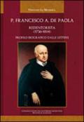 P. Francescao Antonio de Paola Redentorista (1736-1814). Profilo biografico dalle lettere