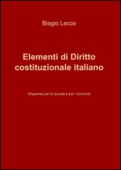 Elementi di diritto costituzionale italiano