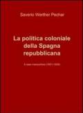 La politica coloniale della Spagna repubblicana