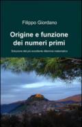 Origine e funzione dei numeri primi