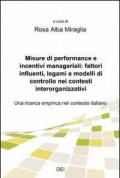 Misure di performance e incentivi manageriali: fattori influenti, legami e modelli di controllo nei contesti interorganizzativi