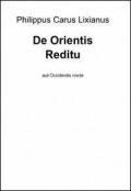 De orientis reditu