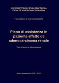 Piano di assistenza in paziente affetto da adenocarcinoma renale