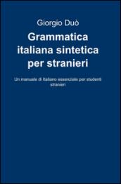 Grammatica italiana sintetica per stranieri