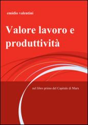 Valore lavoro e produttività. Nel libro primo del Capitale di Marx