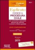 Codice di procedura civile esplicato. Ediz. minore