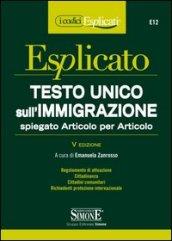 Testo Unico sull'immigrazione spiegato articolo per articolo