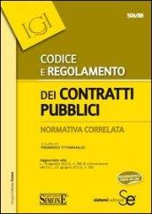 Codice e regolamento dei contratti pubblici. Normativa correlata