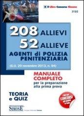 208 allievi 52 allieve agenti di polizia penitenziaria. Teoria e quiz