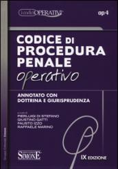 Codice di procedura penale operativo annotato con dottrina e giurisprudenza