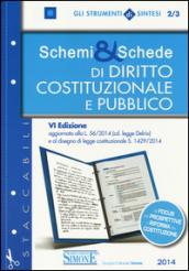 Schemi & schede di diritto pubblico e costituzionale