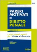 Pareri motivati di diritto penale